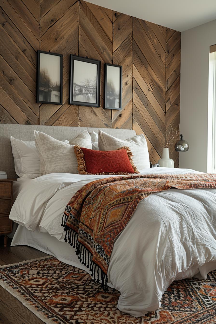 18 Genius Home Bedroom Smoothing Ideas on a Budget 22 8. DIY geometric wall slopes tutorial-1