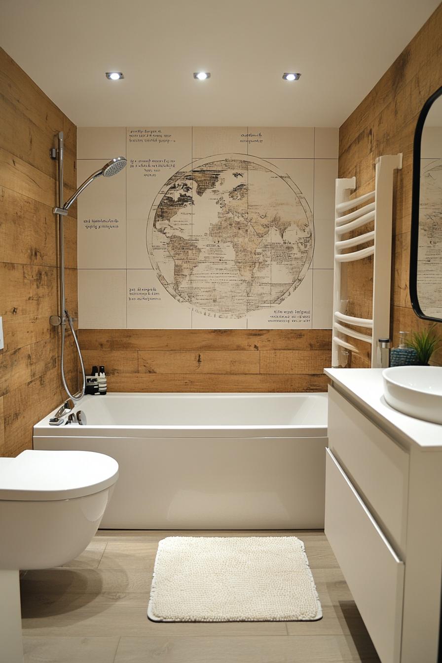 25 Genius tiny bathroom ideas for your makeover 56 21. Decorative wall pull pictures for small bathroom-0