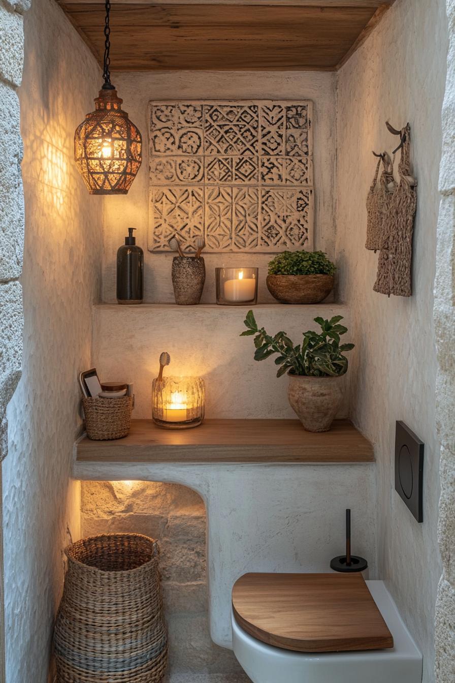25 Genius tiny bathroom ideas for your makeover 24 8. Decorative wall niches for small bathroom-0
