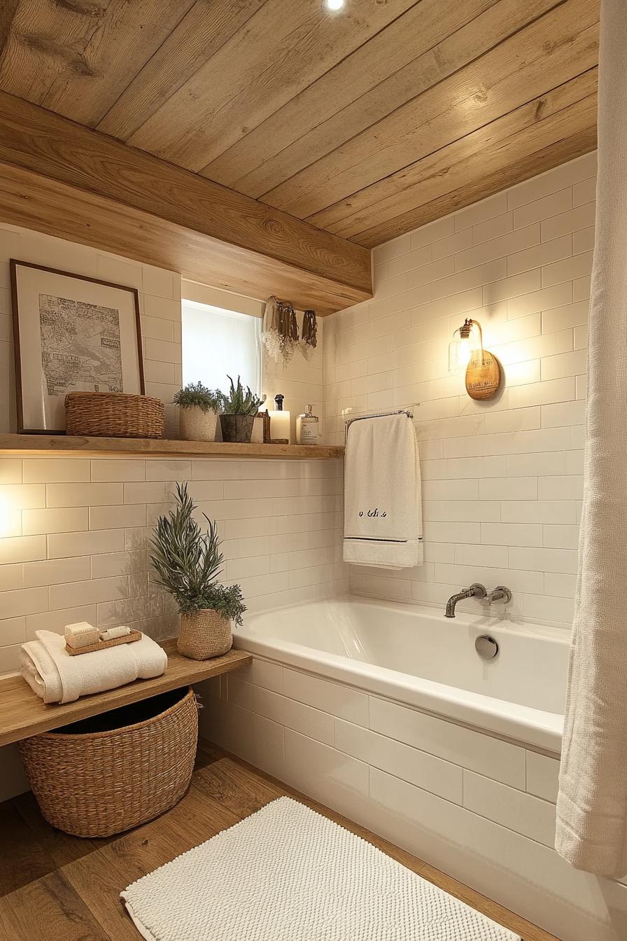 25 Genius tiny bathroom ideas for your makeover 25 8. Decorative wall niches for small bathroom-1