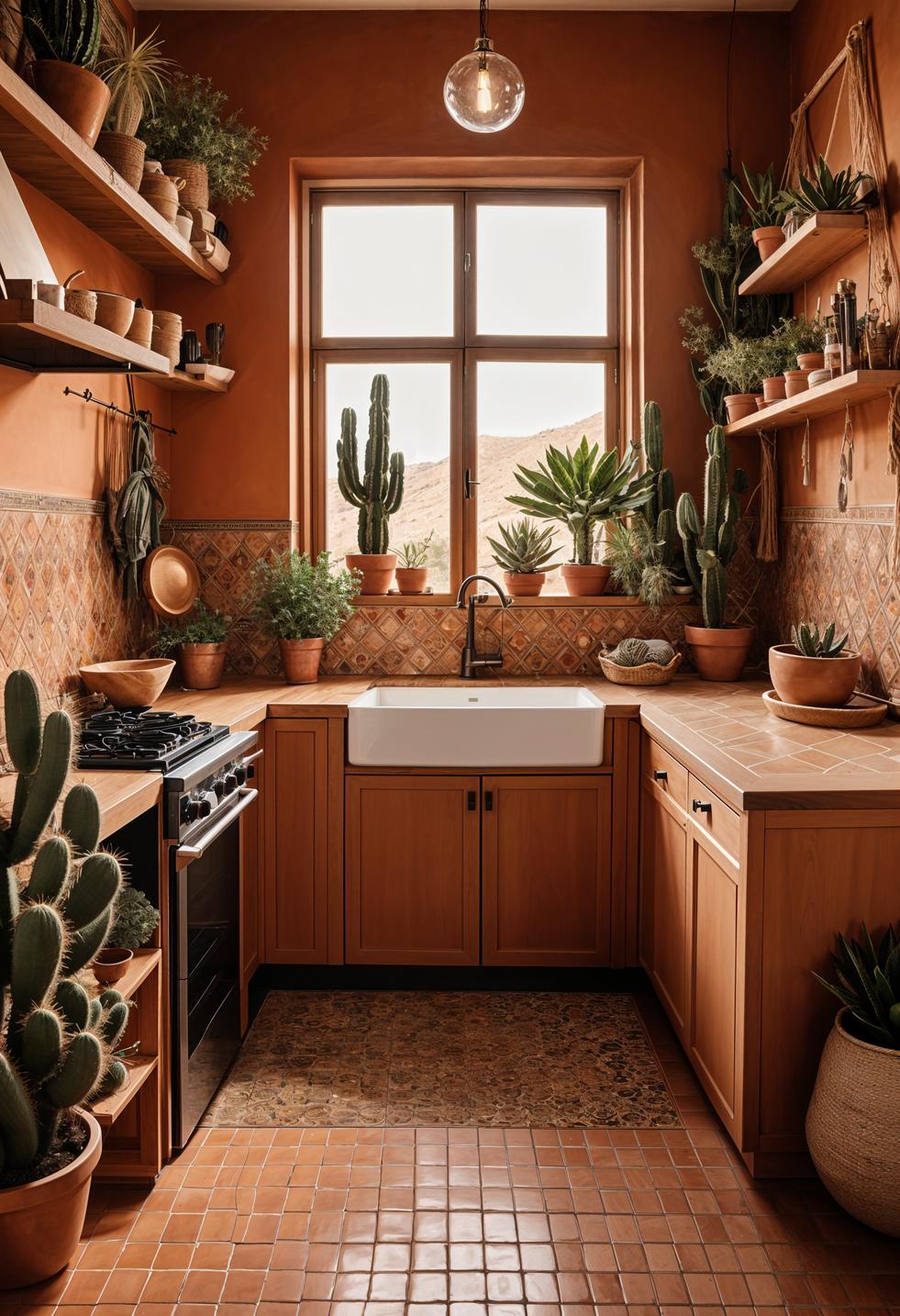 27 Stunning Boho Kitchen Designs That Will Inspire You 13 7. Desert Boho Kitchen Vibes-0