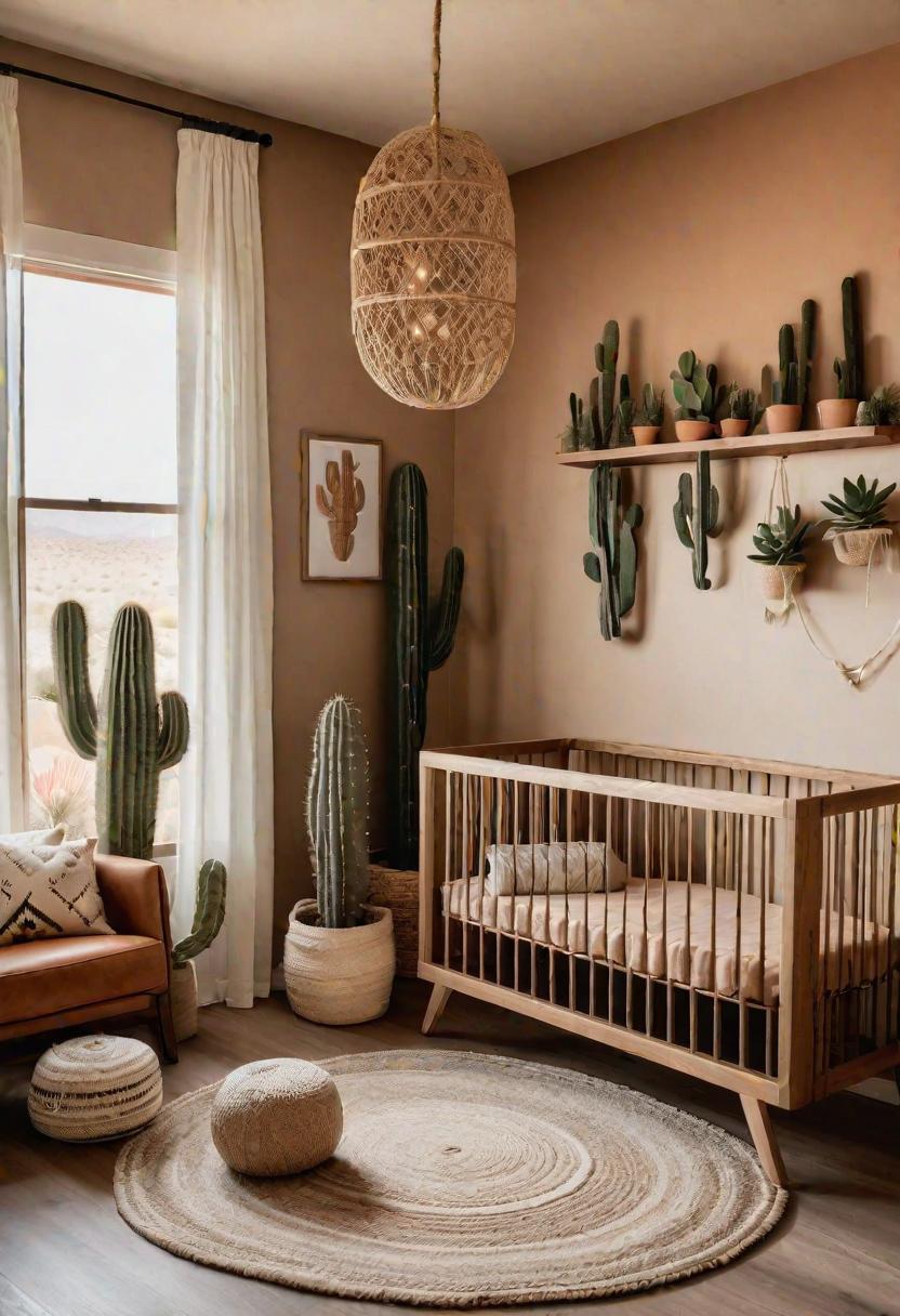 61 Dreamy Nursery Room Inspirations: From Cozy Corners to Whimsical Themes 62 40. Desert Dwelling Decor Ideas-0