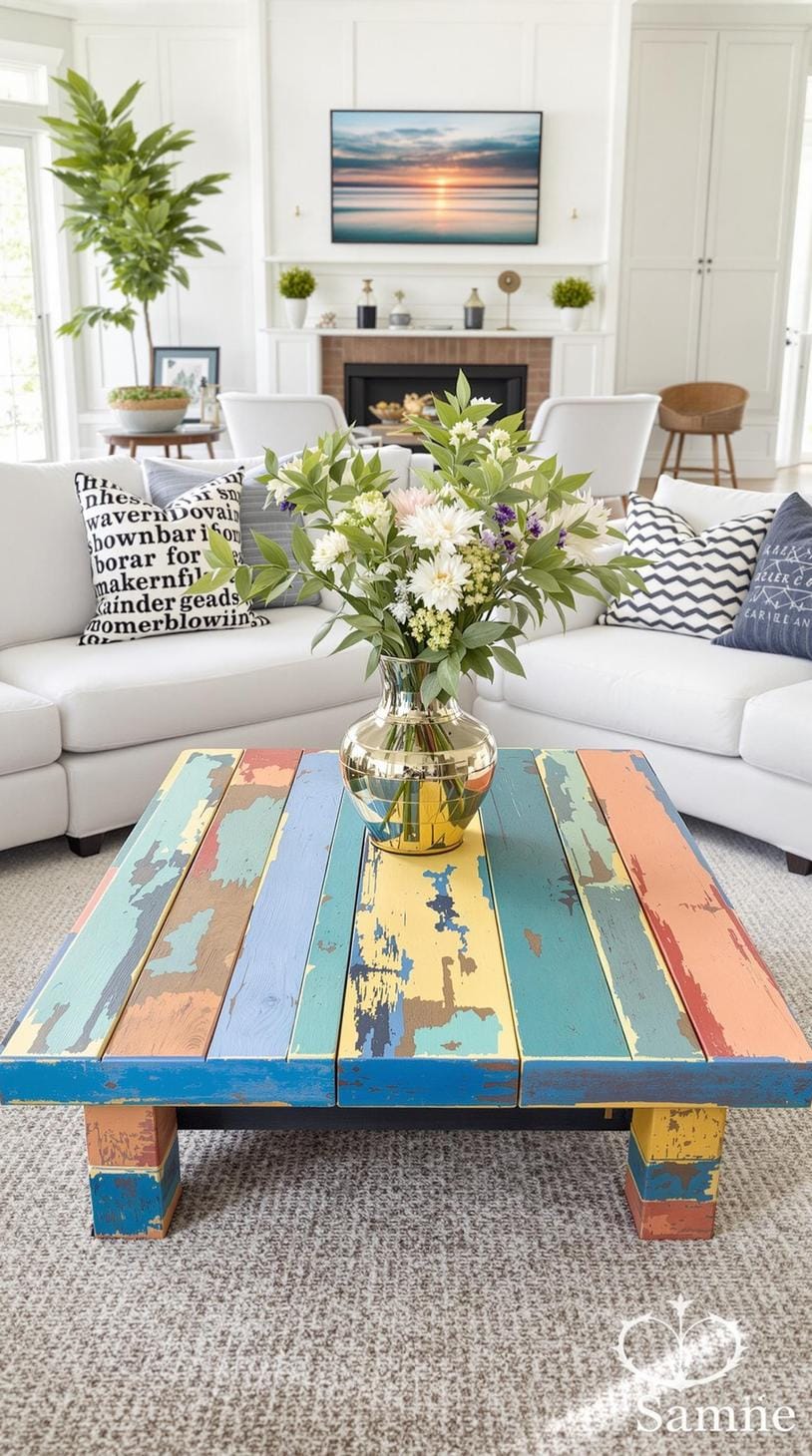 20 unique coastal farmhouse living room ideas, the wow 20 6. Design with repeated boat wood furniture as a statement elements-0