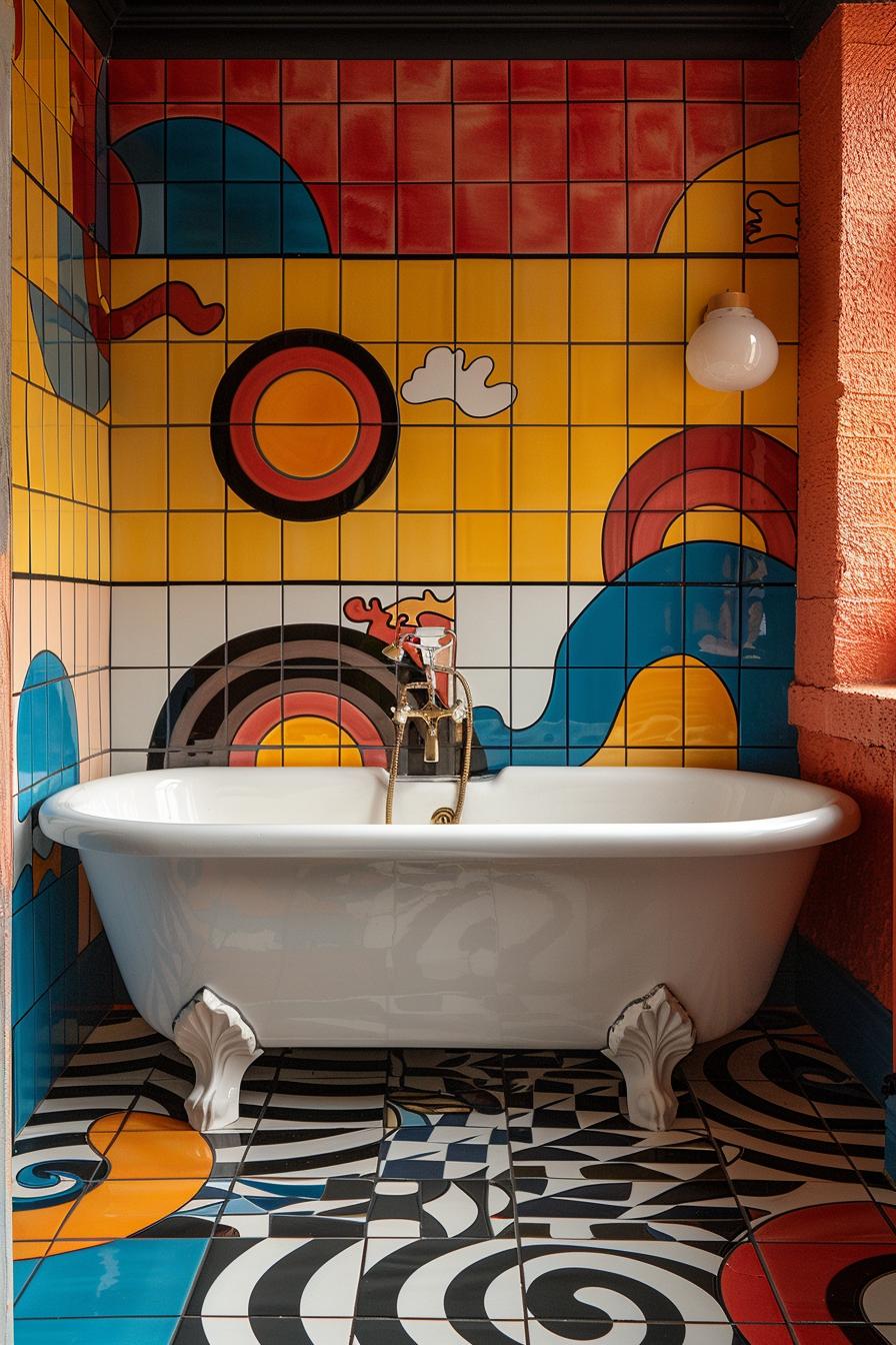 15 chic mid century modern bathroom ideas for timeless elegance 38 12. Design with a unique Sink & Mirror-2