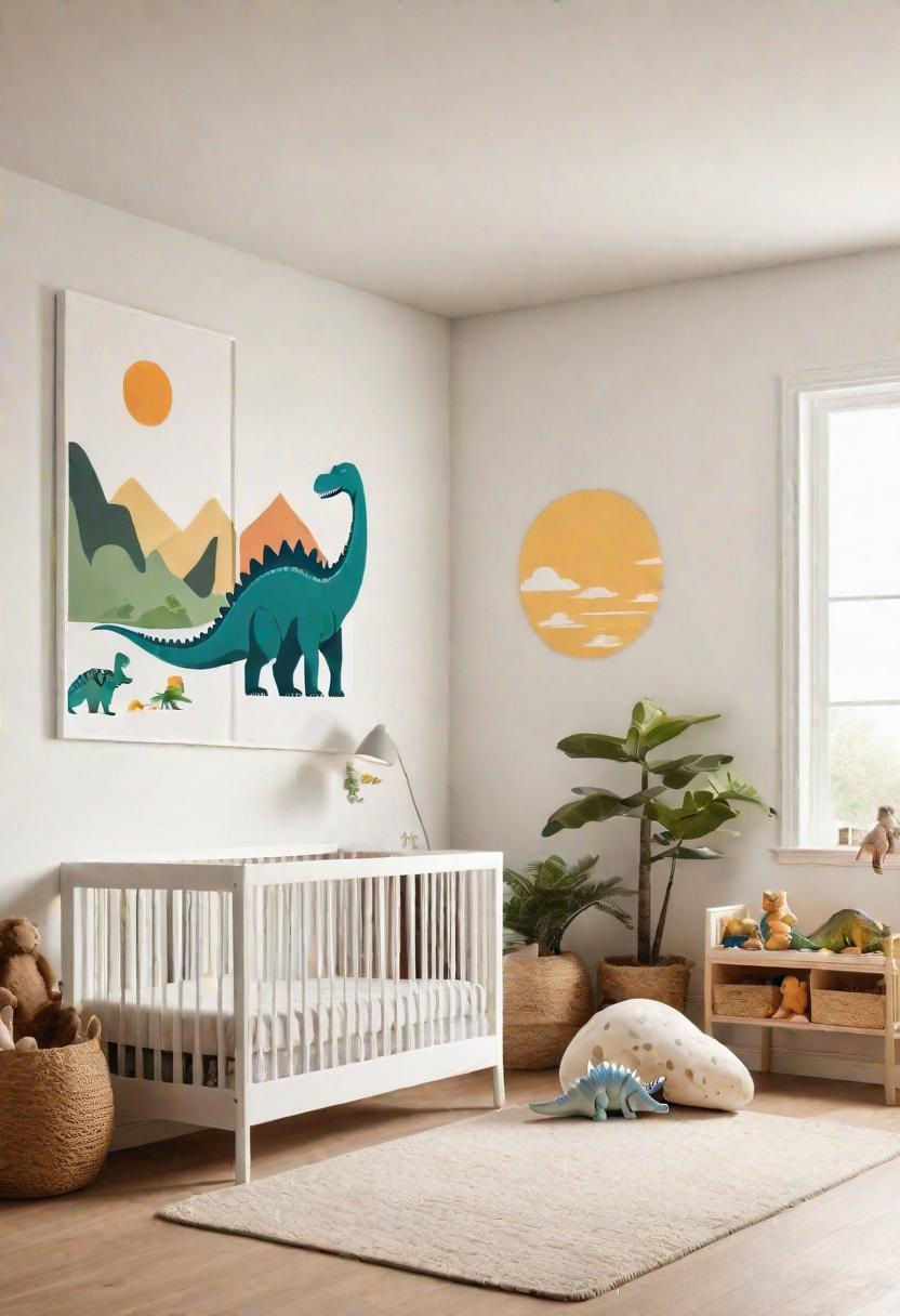 61 Dreamy Nursery Room Inspirations: From Cozy Corners to Whimsical Themes 24 13. Dino Discovery Den Nursery Ideas-2