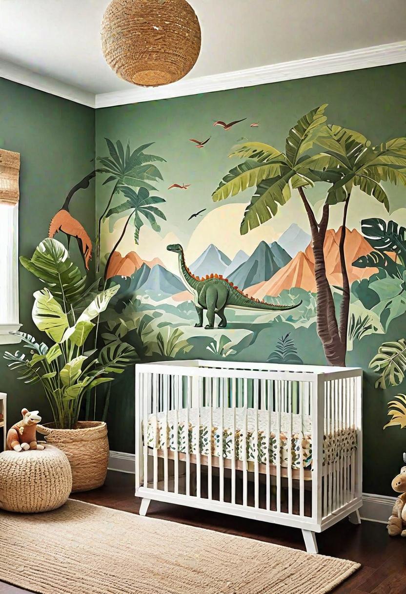 28 Charming Baby Boy Nursery Ideas: Creative Themes and Decor for Your Little Man 8 6. Dino-Themed Baby Boy Nursery-0