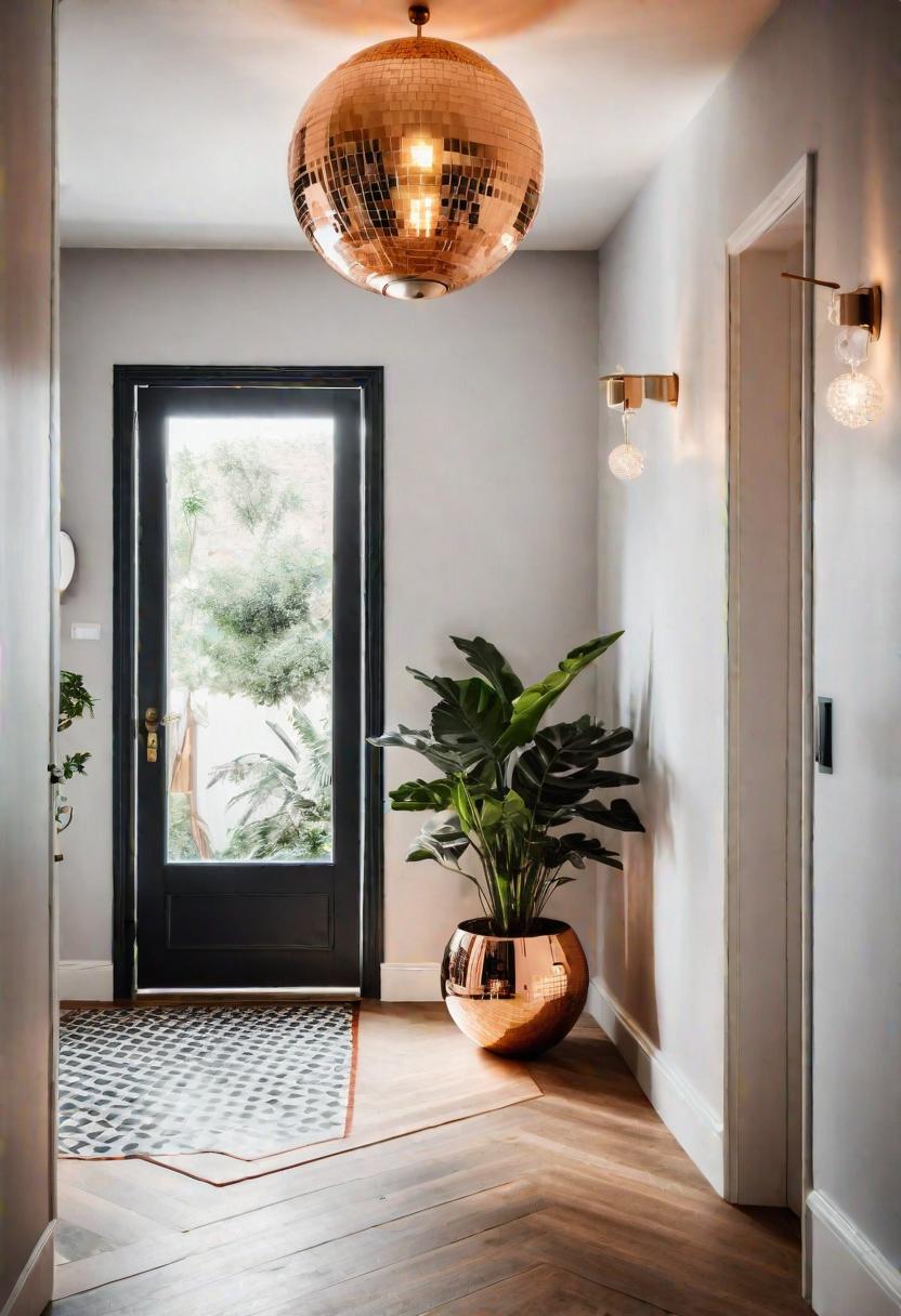 39 Chic Small Entrance Hall Ideas: Creative Solutions for Welcoming Spaces 43 38. Disco Ball Planter Ideas-0
