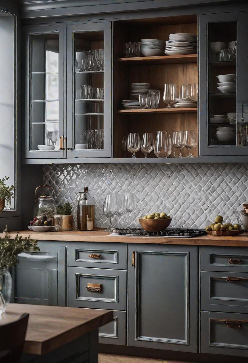 43 Aesthetic Kitchen Ideas to Transform Your Space 28 25. Display Cabinets for Fine China-0