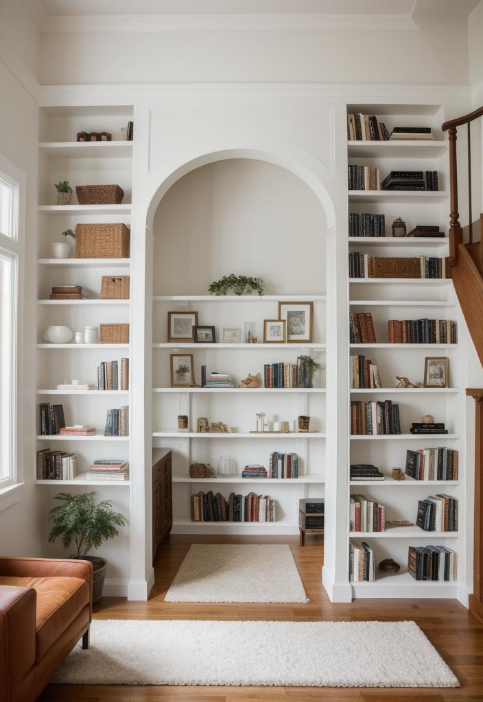 21 elegant built -in shelves for the living room 16 12. Door shelves design ideas-0
