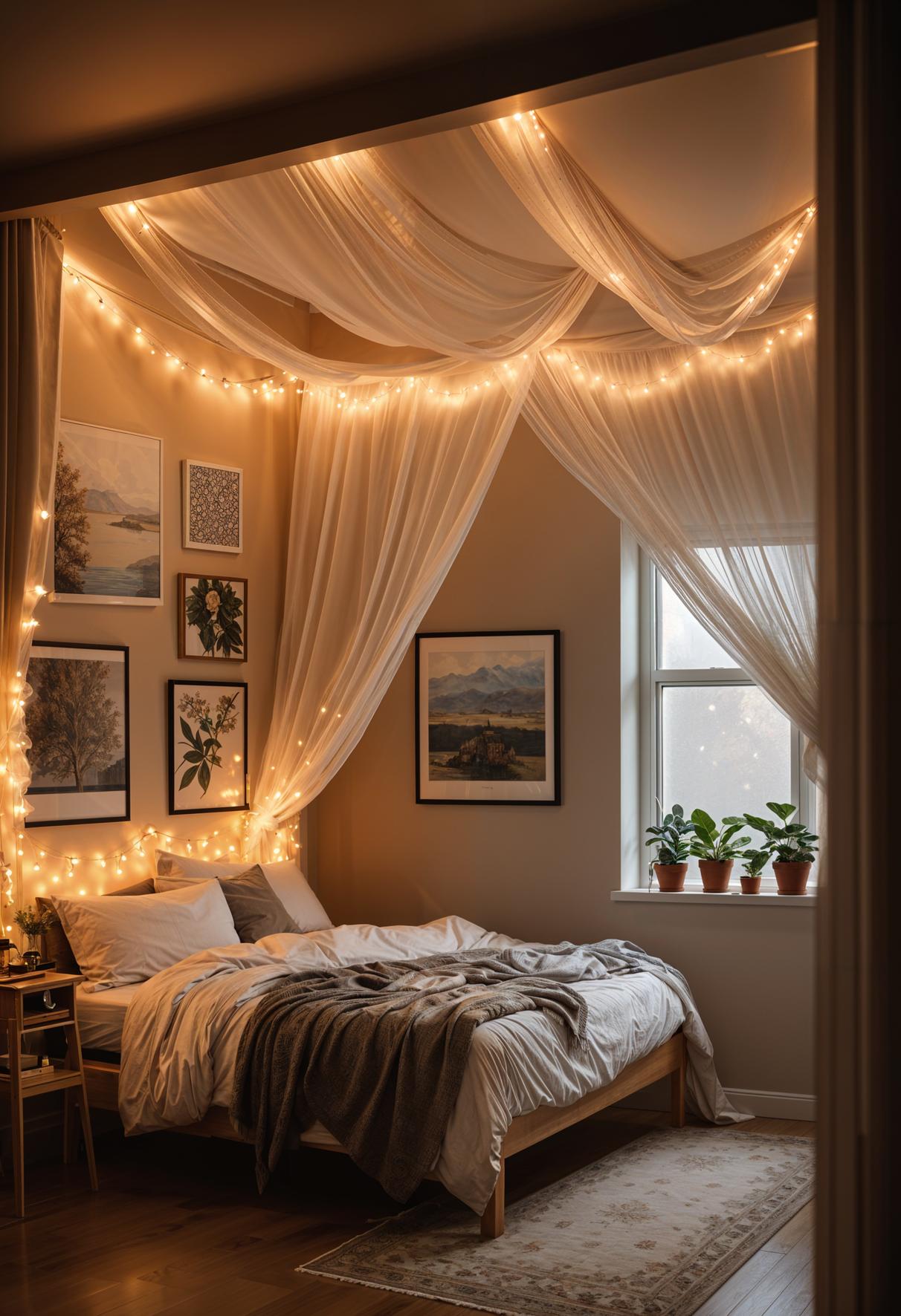 19 trendy college dormitory ideas (new) 5 1. Dreamy Canopy Decor Ideas-2