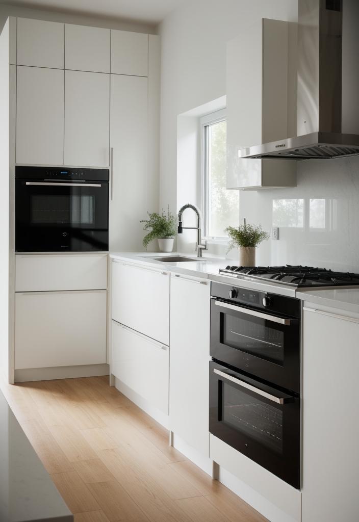 39 Cutting-Edge Modern Kitchen Design Ideas: Contemporary Style 30 23. Dual Oven Showcase: A Baker's Dream-0