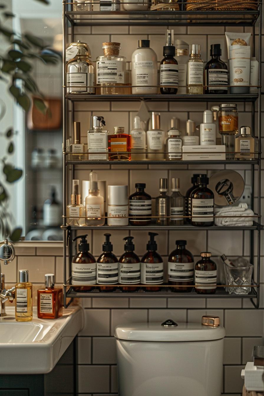 15 genius small bathroom solutions that you have to see! 19 10. Dual-purple-bathroom spice memory-1