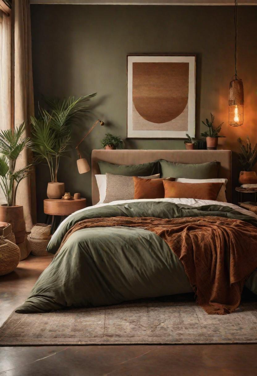36 Earthy Bedroom Ideas for a Serene Space 16 7. Earthy Bedroom Color Schemes-1