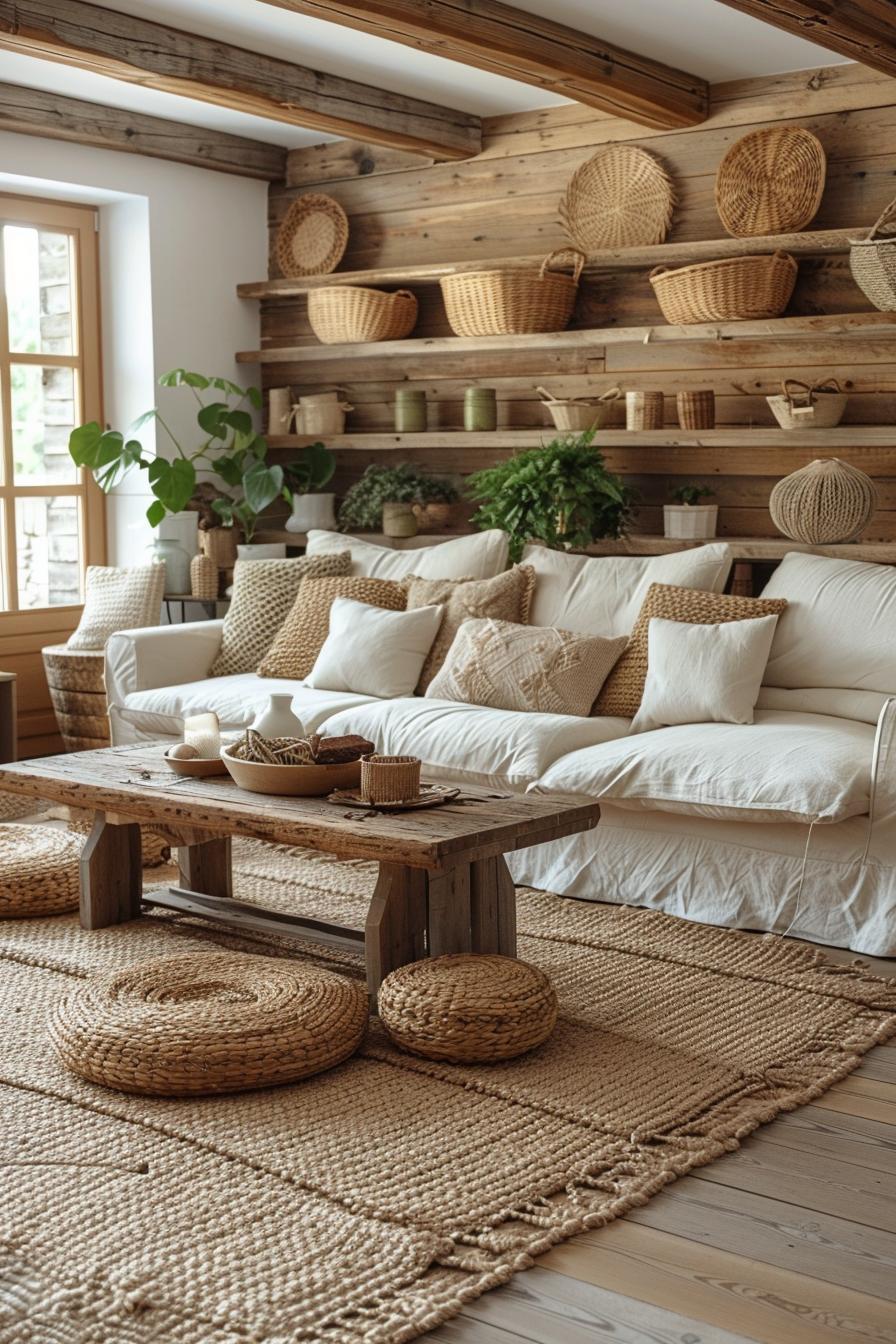 19 unique earthy living room ideas for a cozy house processing 18 6. Earthy farmhouse living room inspiration-0