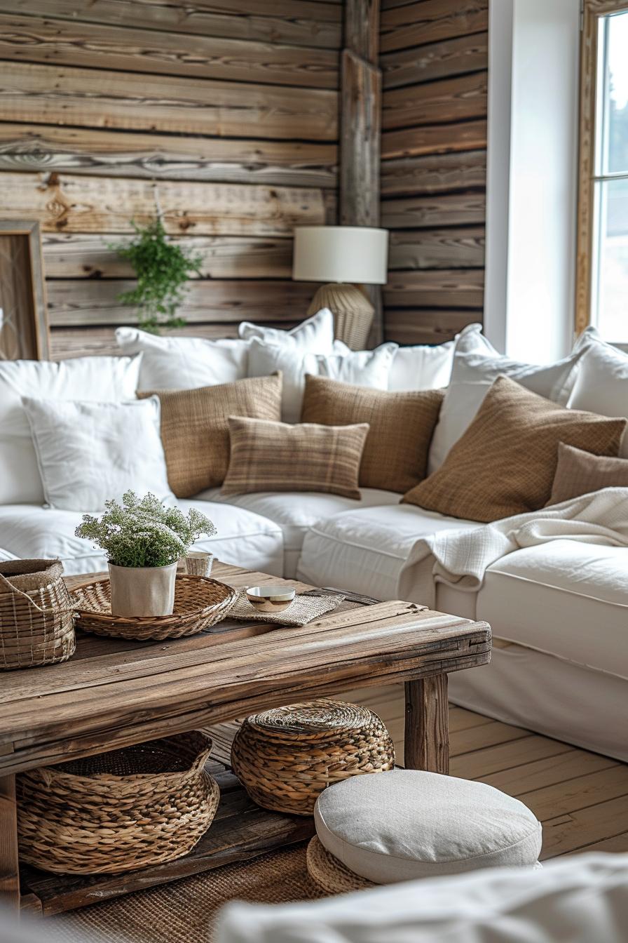 19 unique earthy living room ideas for a cozy makeover 19 6. Earthy farmhouse living room Inspiration-1