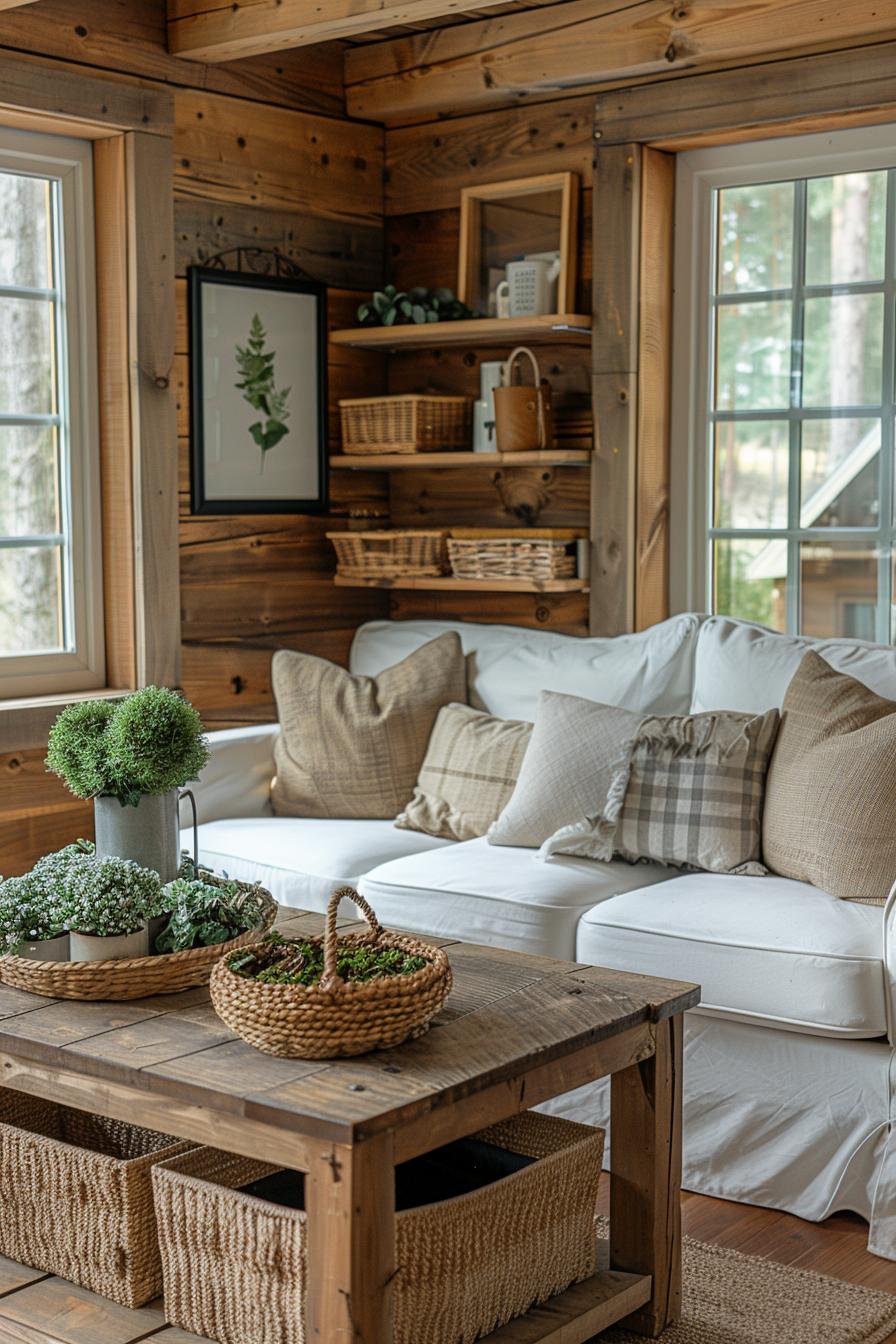 19 unique earthy living room ideas for a cozy makeover 21 6. Earthy farmhouse living room inspiration-3