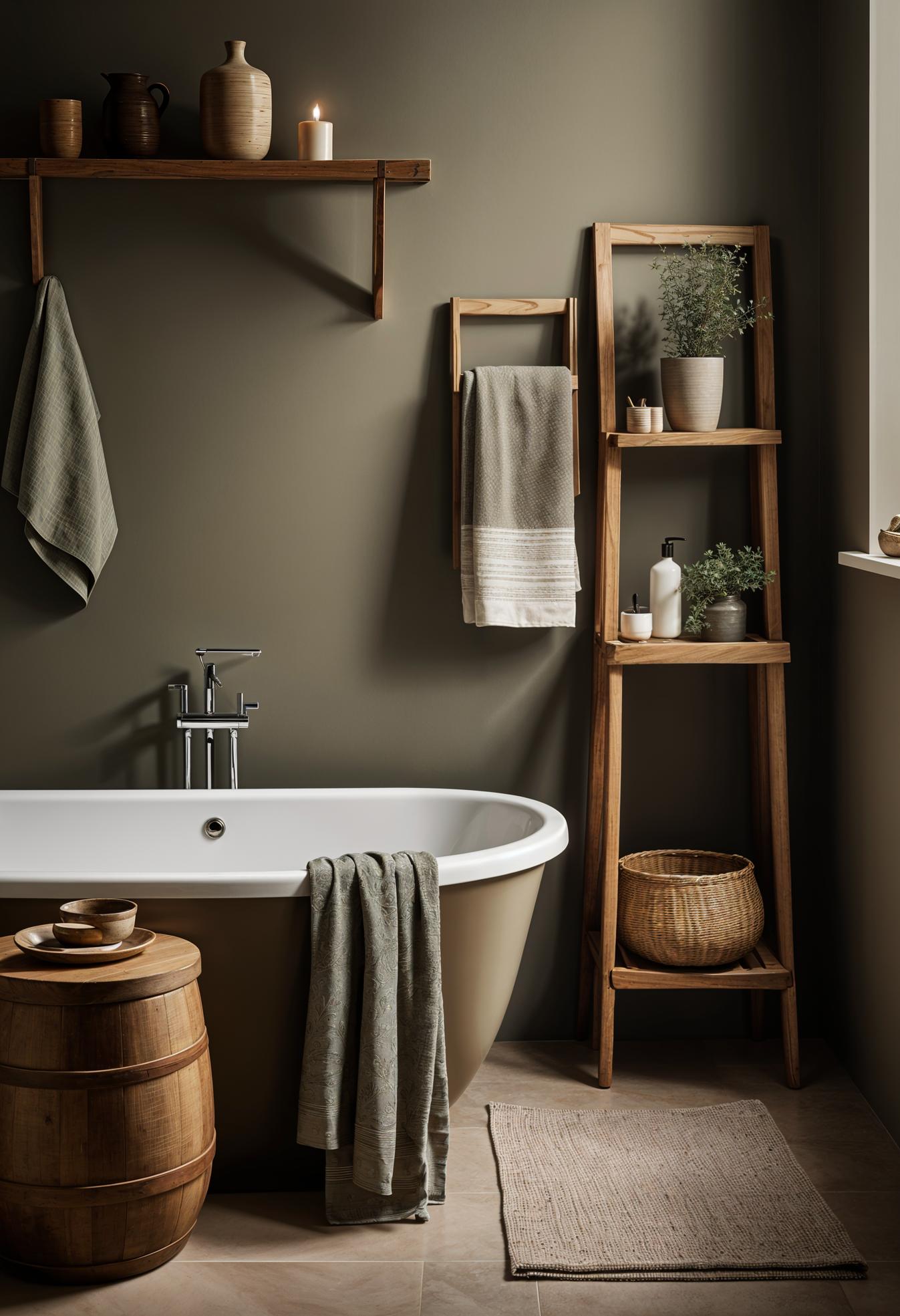 15 trendy bathroom colors for a breathtaking makeover 8 8 2 .. Earth olive bath color inspiration-2