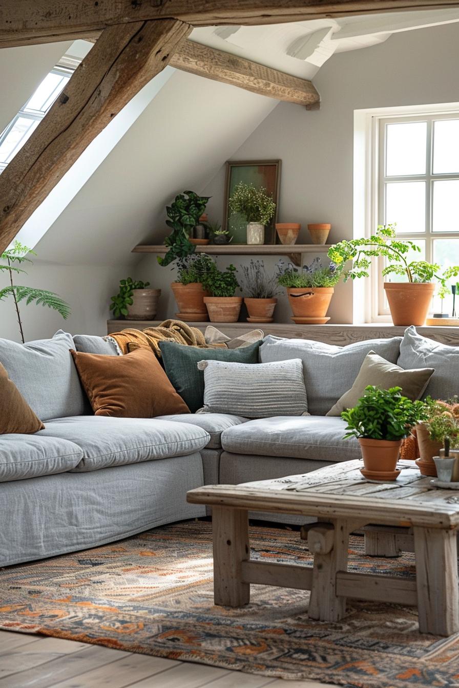 19 unique earthy living room ideas for a cozy makeover 15 5. Earthy Scandinavian design with tone Pots-0