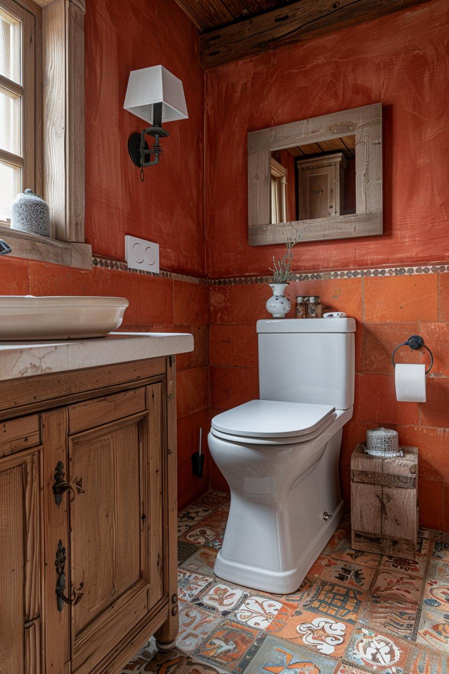 15 trendy bathroom colors for a breathtaking new processing 38 14. Earthy terracotta vibes: transform your bathroom-0
