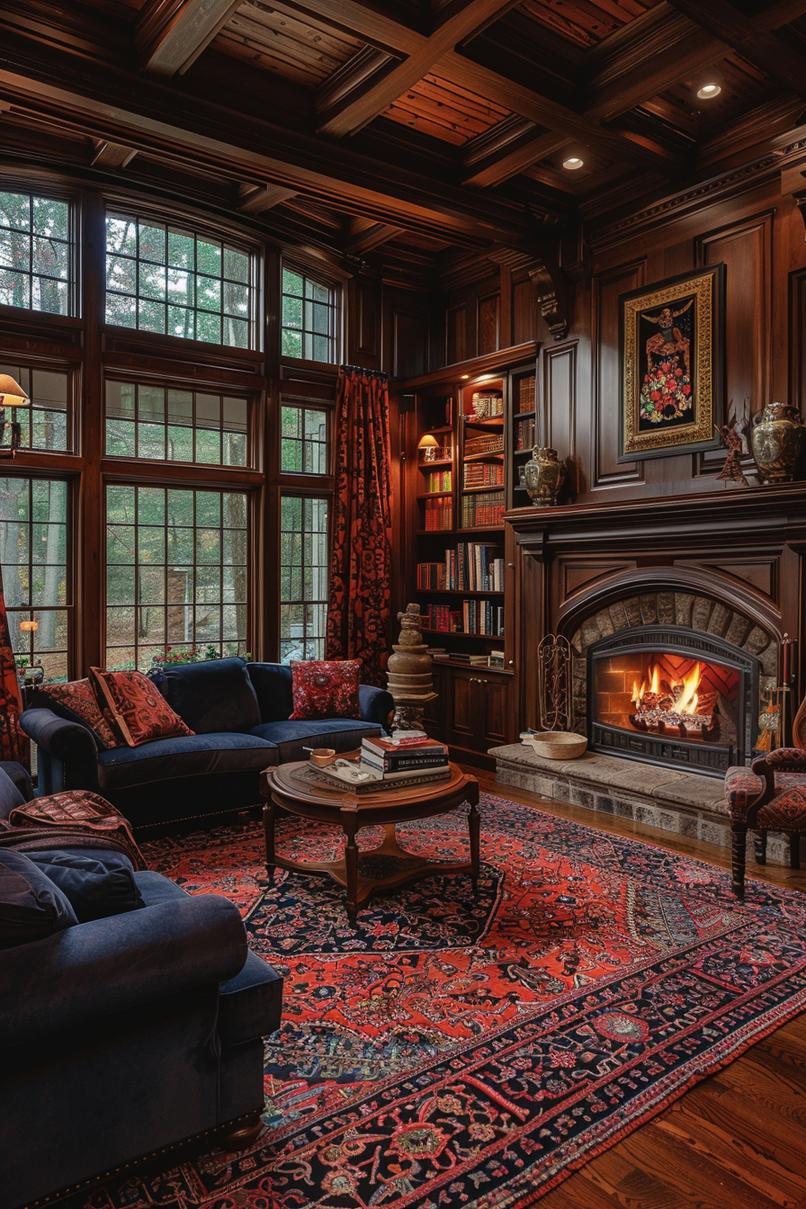 19 unique earthy living room ideas for a cozy house processing 40 12. Earth's traditional living room Inspiration-2