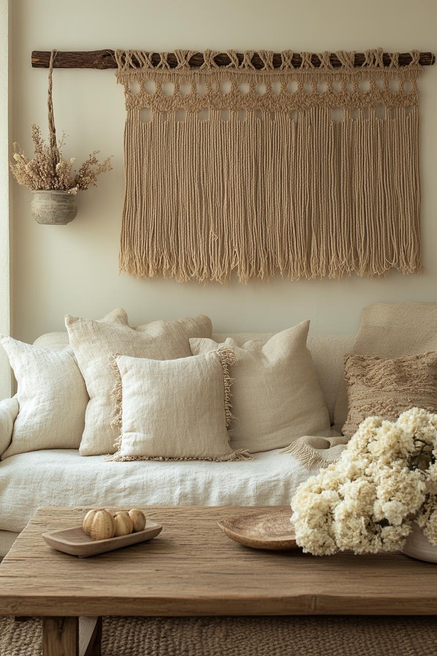 20 breathtaking living room wall decoration ideas 58 16. Earthy wall decoration trends-2