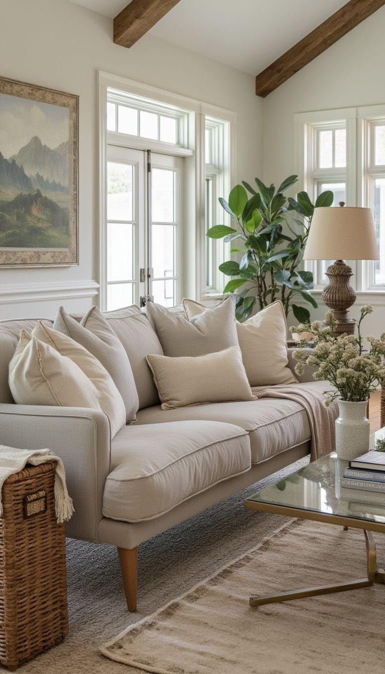 23 Best modern farmhouse living room ideas to inspire you 38 13. Earthy and soft