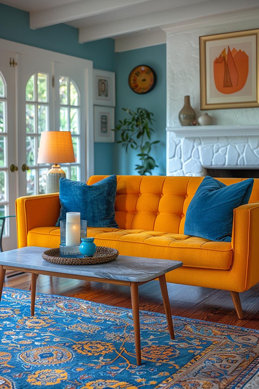19 beautiful boho in the middle of the century modern living room 45 15. Eklectic candle holder pairings-0