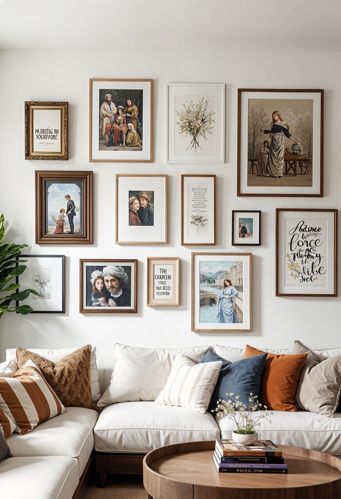 20 breathtaking living room wall decoration ideas 13 4. Eklectic frame gallery wall inspiration-0