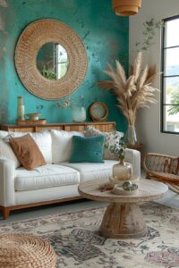 19 Gorgeous Boho Mid-Century Modern Living Room