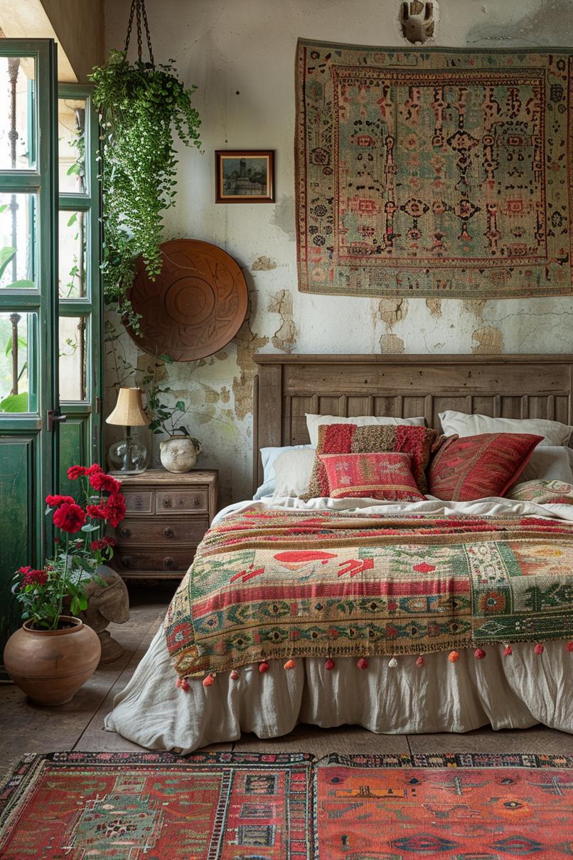 18 Genius Home Bedroom Smoothing Ideas With a Budget 38 17. Eklectic carpet layer refresher ideas-0
