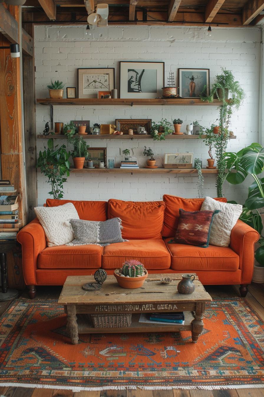 19 beautiful boho in the middle of the century modern living room 36 12. Eklectic wall decoration inspiration-2