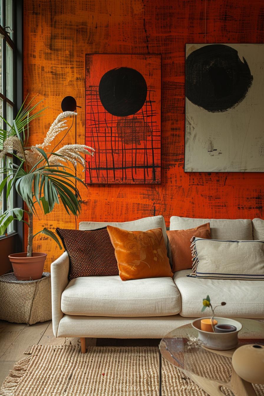 19 beautiful boho in the middle of the century modern living room 26 9. Eklectic wallpaper Fusion Spotlight-2