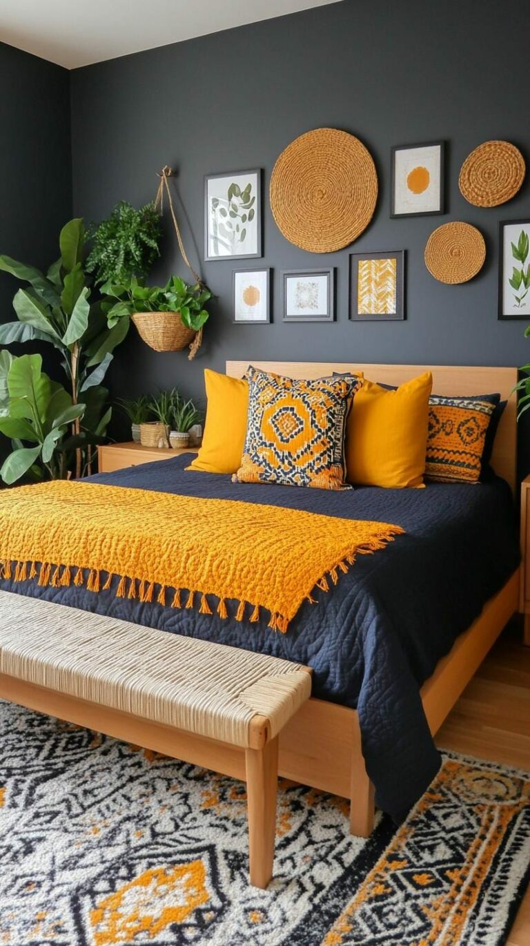 23 Whimsical Moody Boho Bedroom Ideas to Copy
