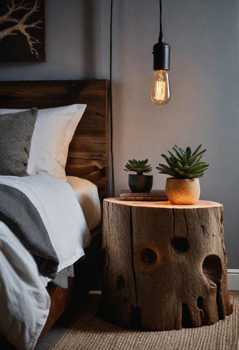 36 Earthy Bedroom Ideas for a Serene Space 35 18. Eco-Friendly Nightstands-1