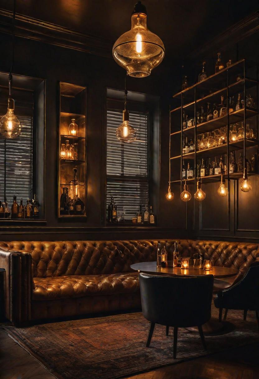 29 Moody Wohnzimmer Ideen: Erstellen Sie eine bezaubernde Atmosphäre 18 16. ENDGY Bar Nook mit Edison-0