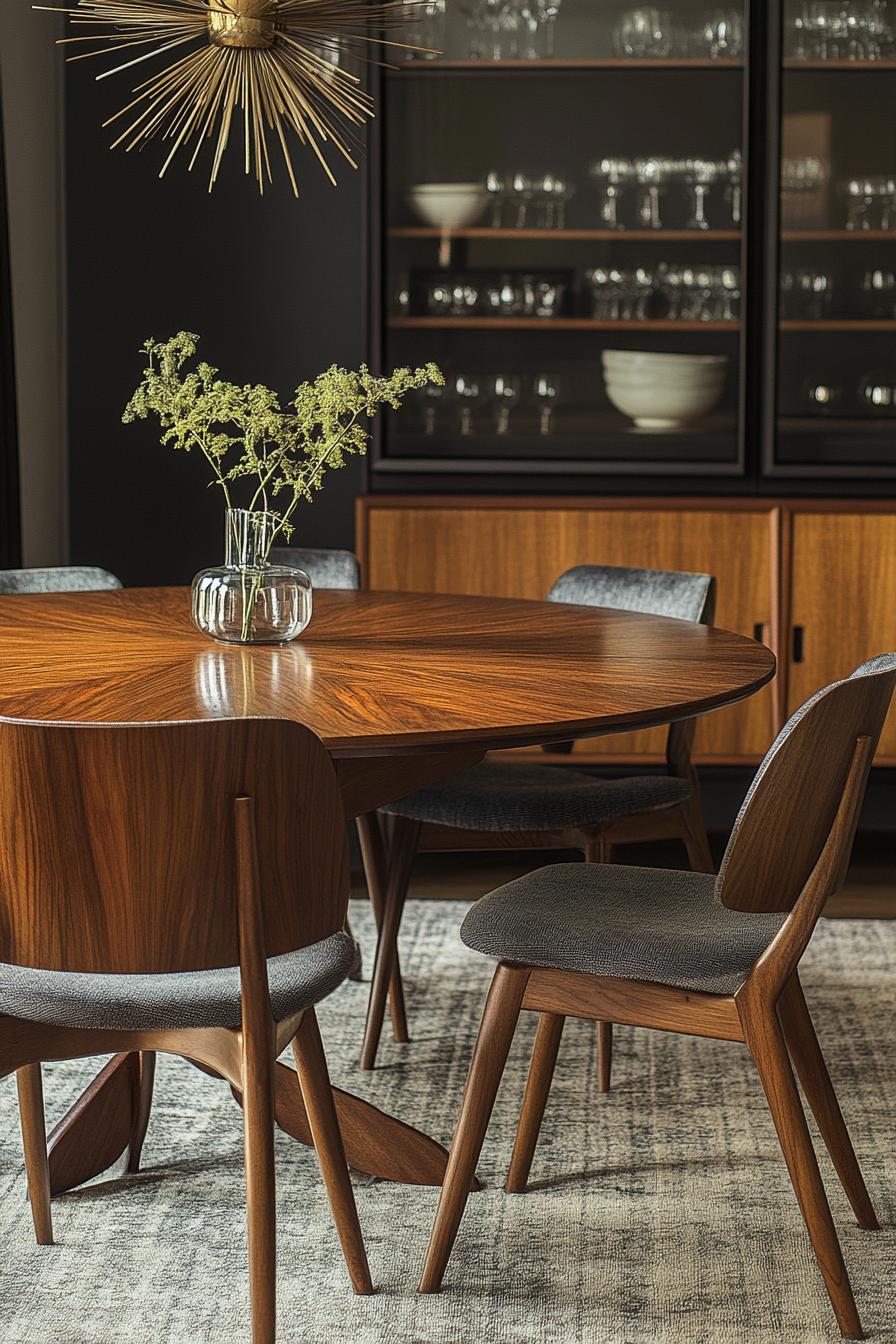 23 breathtaking modern dining tables from the middle of the century, which they worship 4 1. Elegant dining set design trend-1