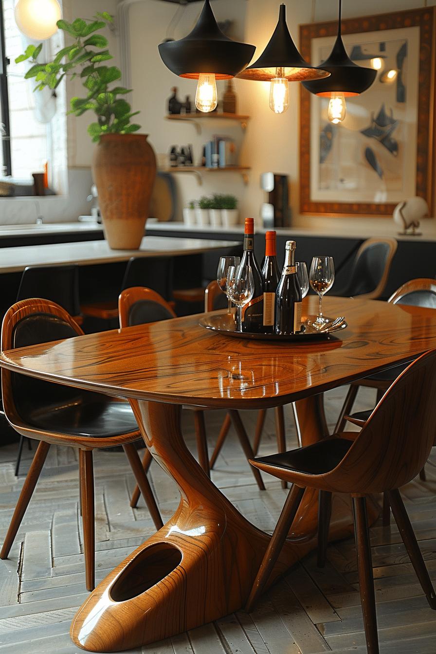 15 unique in the middle of the century modern kitchen ideas 42 14. Elegant dining table design Spotlight-1