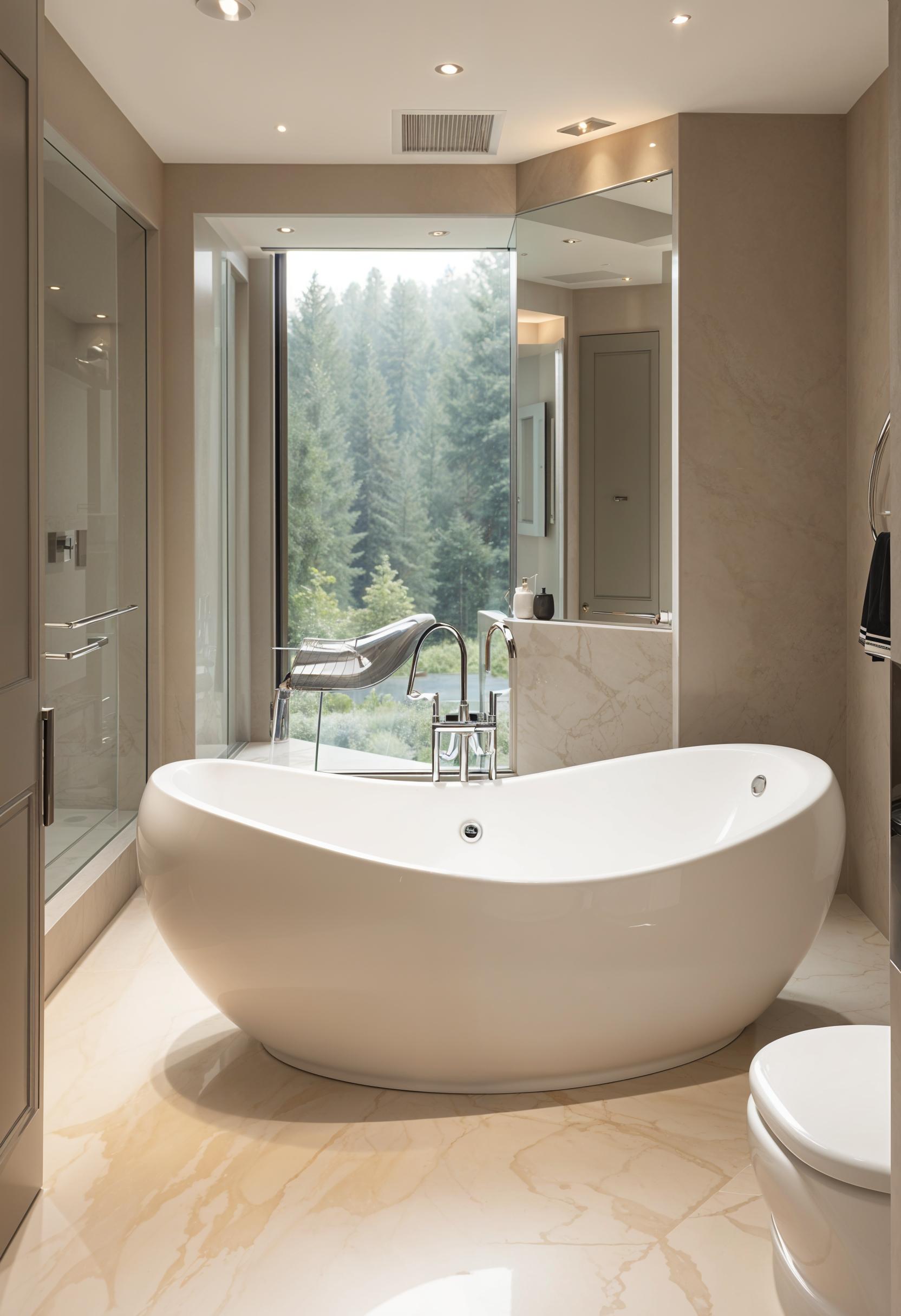 15 new bathroom design trends for 2024 and 2025 17 5. Elegant Freestanding Bathtub Spotlight-1