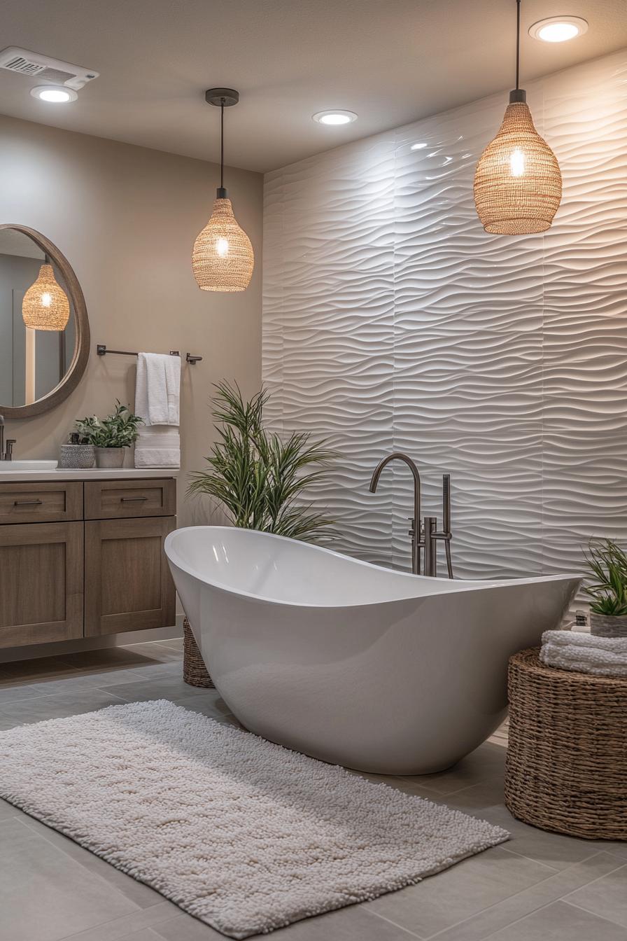 15 new bathroom design trends for 2024 and 2025 18 5. Elegant Freestanding Bathtub Spotlight-2