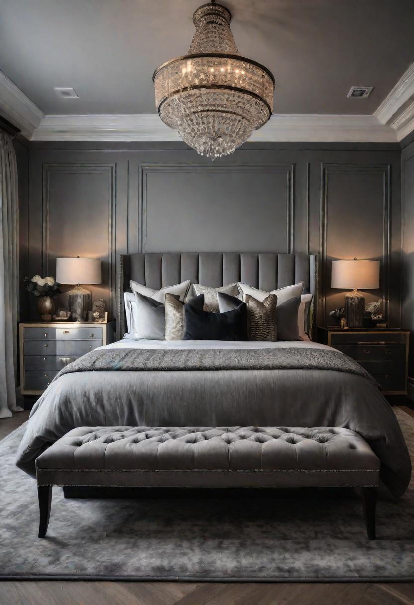 47 Stunning Grey Bedroom Ideas for An Elegant Bedroom Design 9 7. Elegant Grey Bedroom Inspiration-0