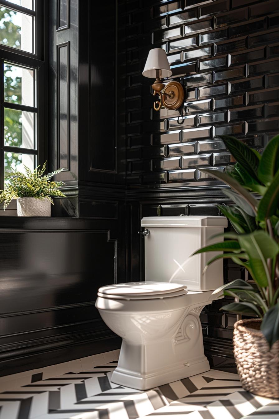 20 aesthetic bathroom designs for your home processing 27 16. Elegant herringbone tiles bathroom-1