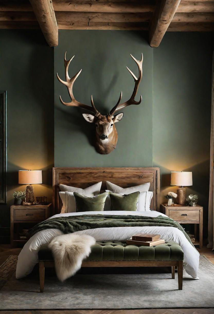 39 Sage Green Farmhouse Bedroom Ideas: Trendy Rustic Chic 57 36. Elegant Sage Green Rustic Bedroom-0