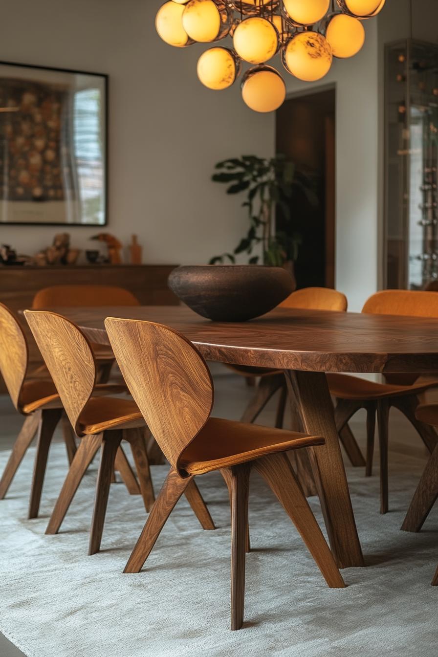 23 Breathtaking modern dining tables from the middle of the century, which they worship 16 6. Elegant wooden chairs for food-1