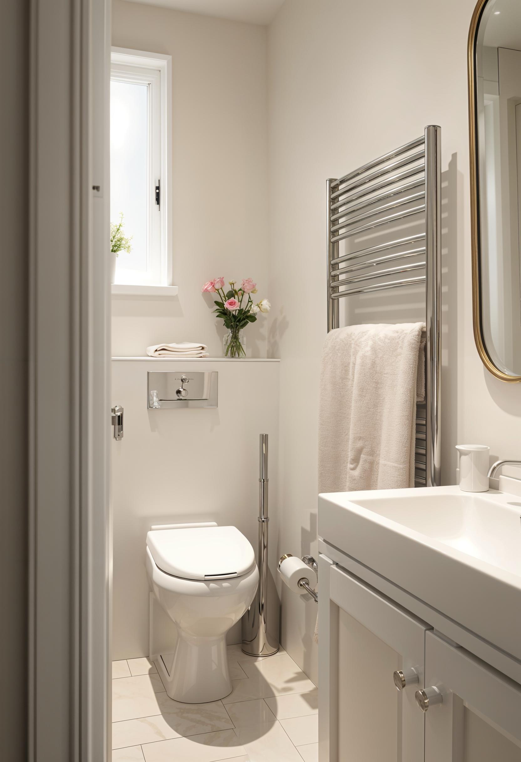 25 Genius tiny bathroom ideas for your makeover 33 11. Raise small rooms with style-1