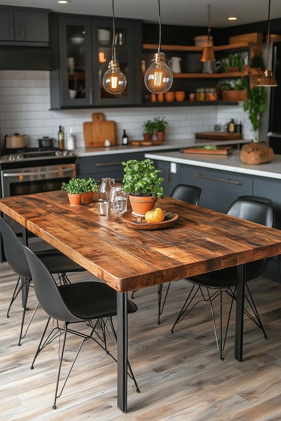 23 breathtaking modern dining tables from the middle of the century, which they worship 45 17. Increase your dining table leg-0