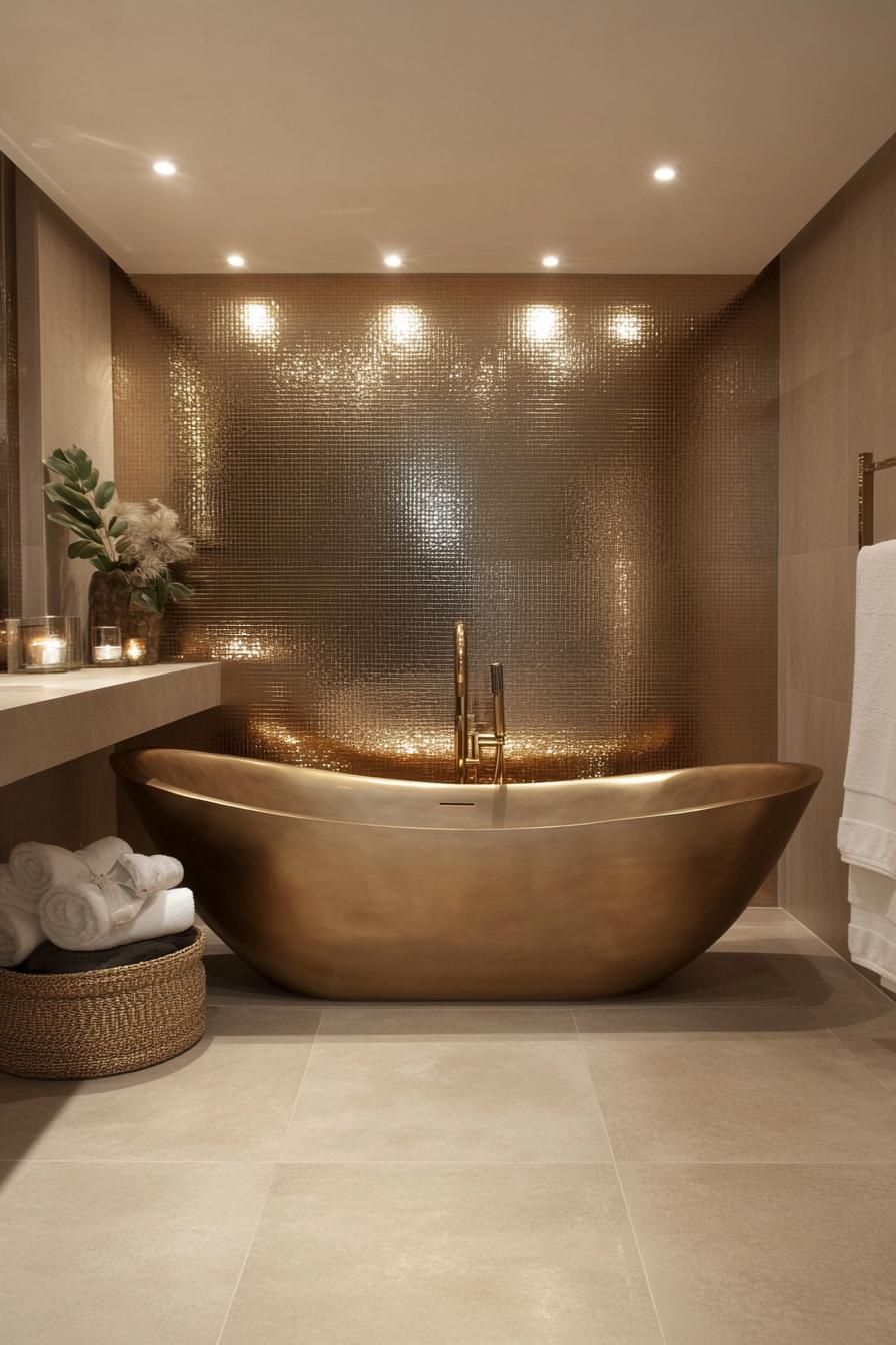 15 new bathroom design trends for 2024 and 2025 23 7. Lift with brass bathroomotes.