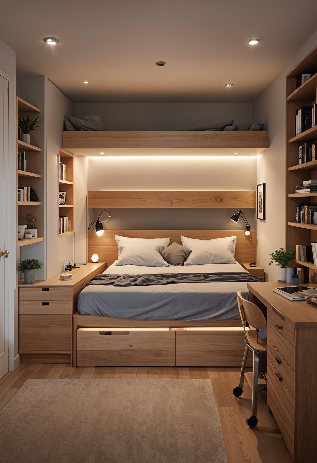 15 clever tiny bedroom ideas that you have to see 30 12. Increased bed platform Ideas-0