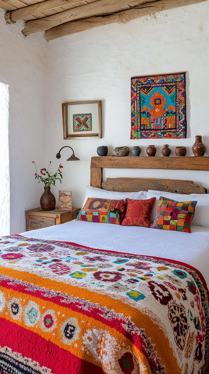 21 Breathtaking Western Boho Bedroom Ideas to inspire you 50 15. Use a mixture of stoneware and handmade ceramic to improve the authenticity of the decors