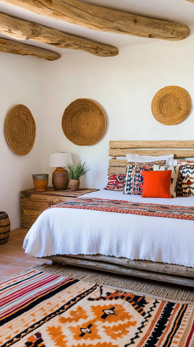 21 Breathtaking Western Boho Bedroom Ideas to inspire you 51 15. Use a mixture of stoneware and handmade ceramic to improve the authenticity of Decor-2