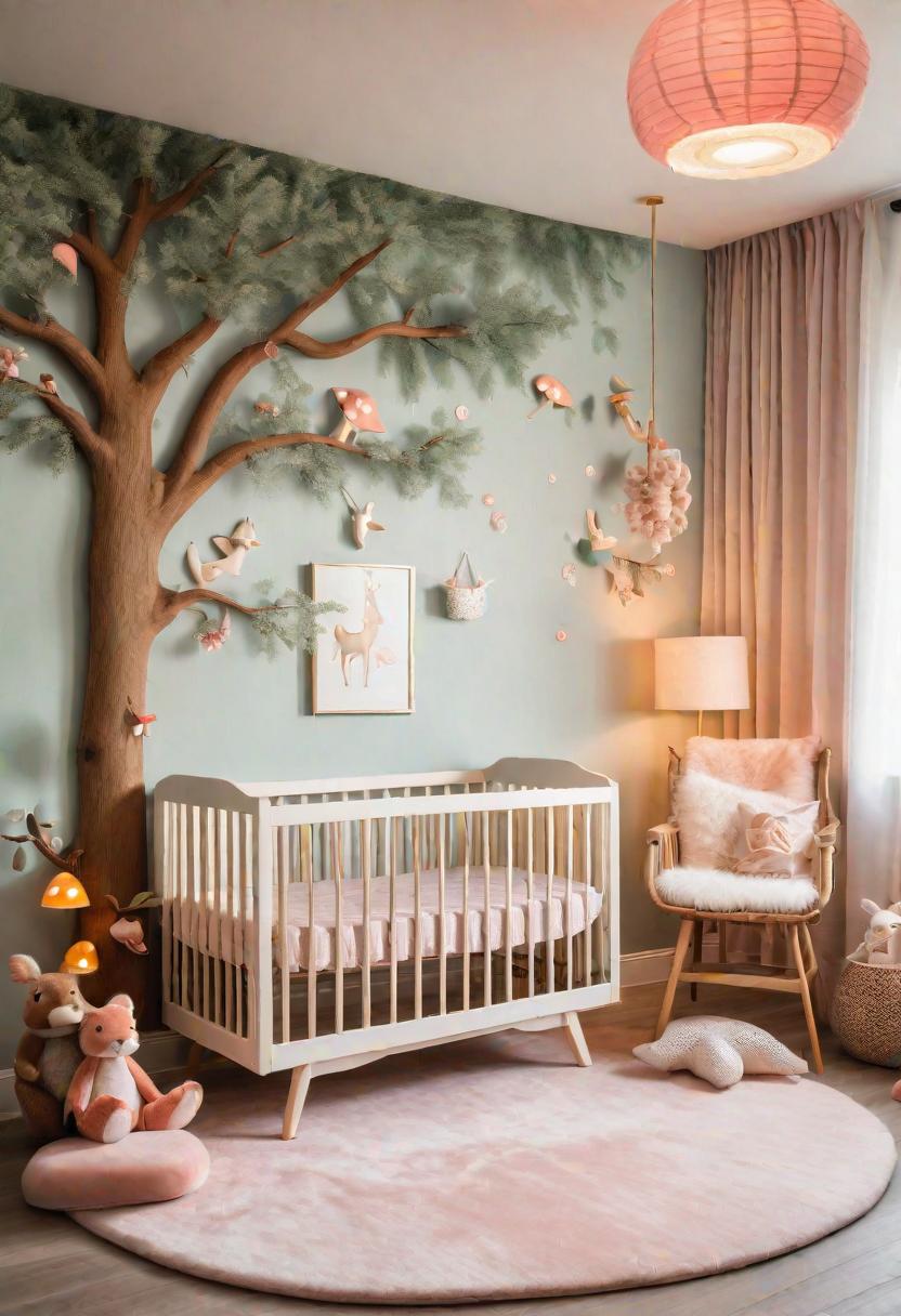 33 Enchanting Girl Nursery Ideas: Chic Decor for Her First Room 15 9. Enchanted Forest Nursery Decor-0